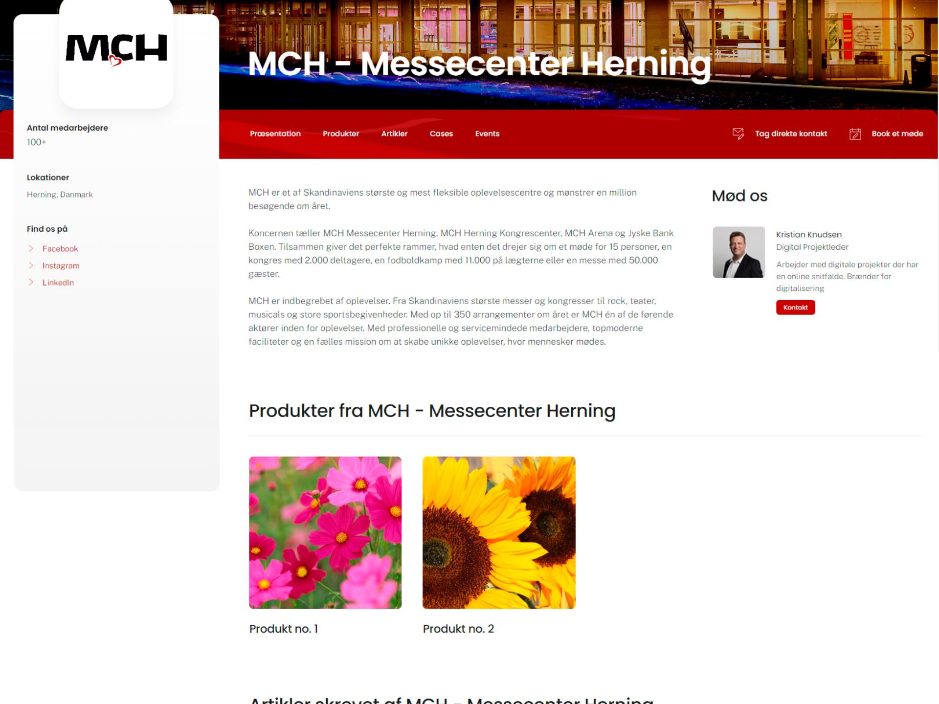 Gain online visibility towards visitors to the website